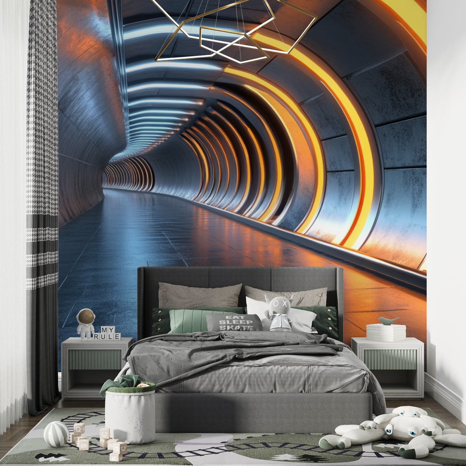 Space Corridor Wallpaper | Murals Wallpaper