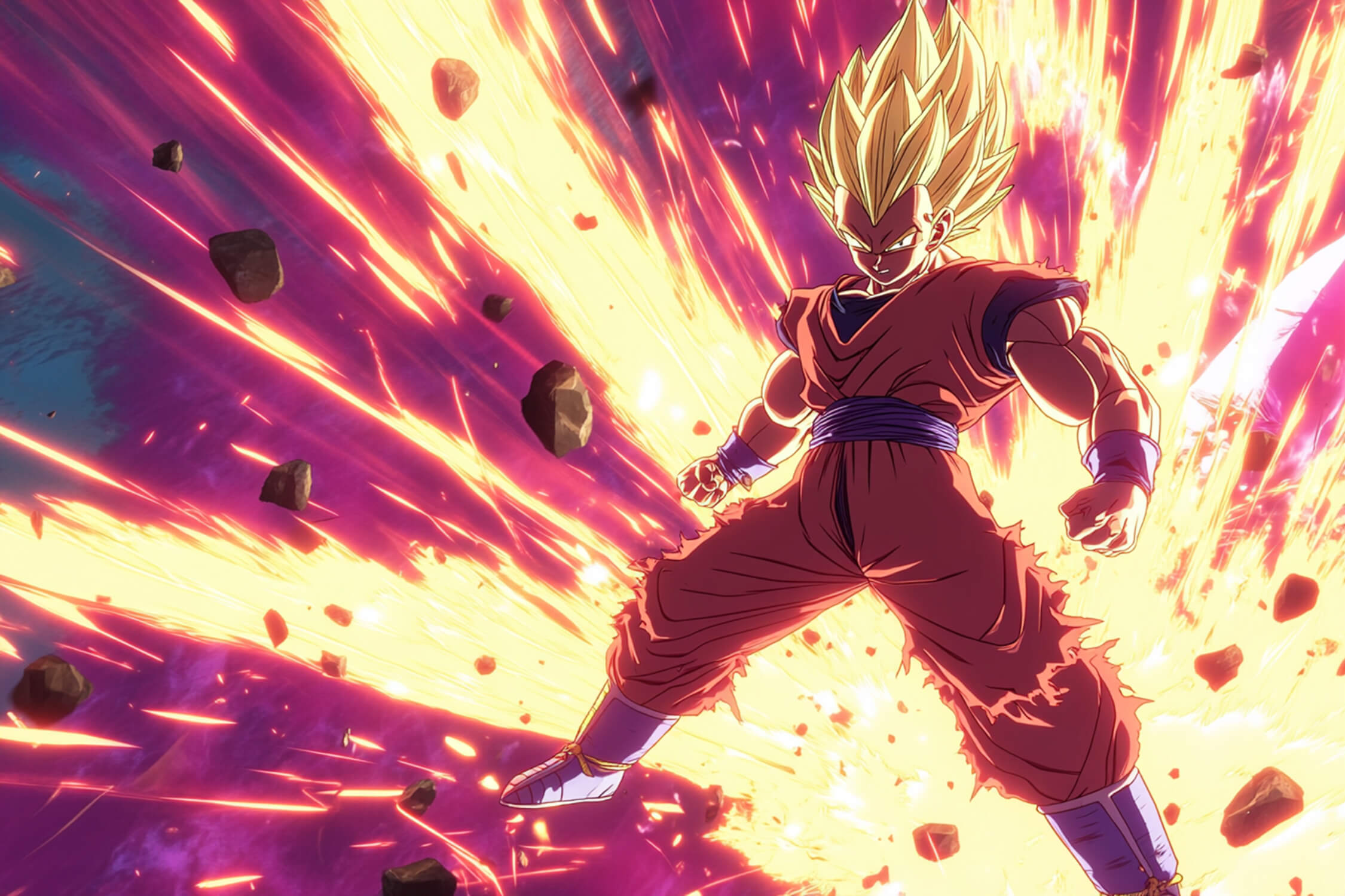 Vegeta Fire Wallpaper | Murals Wallpaper