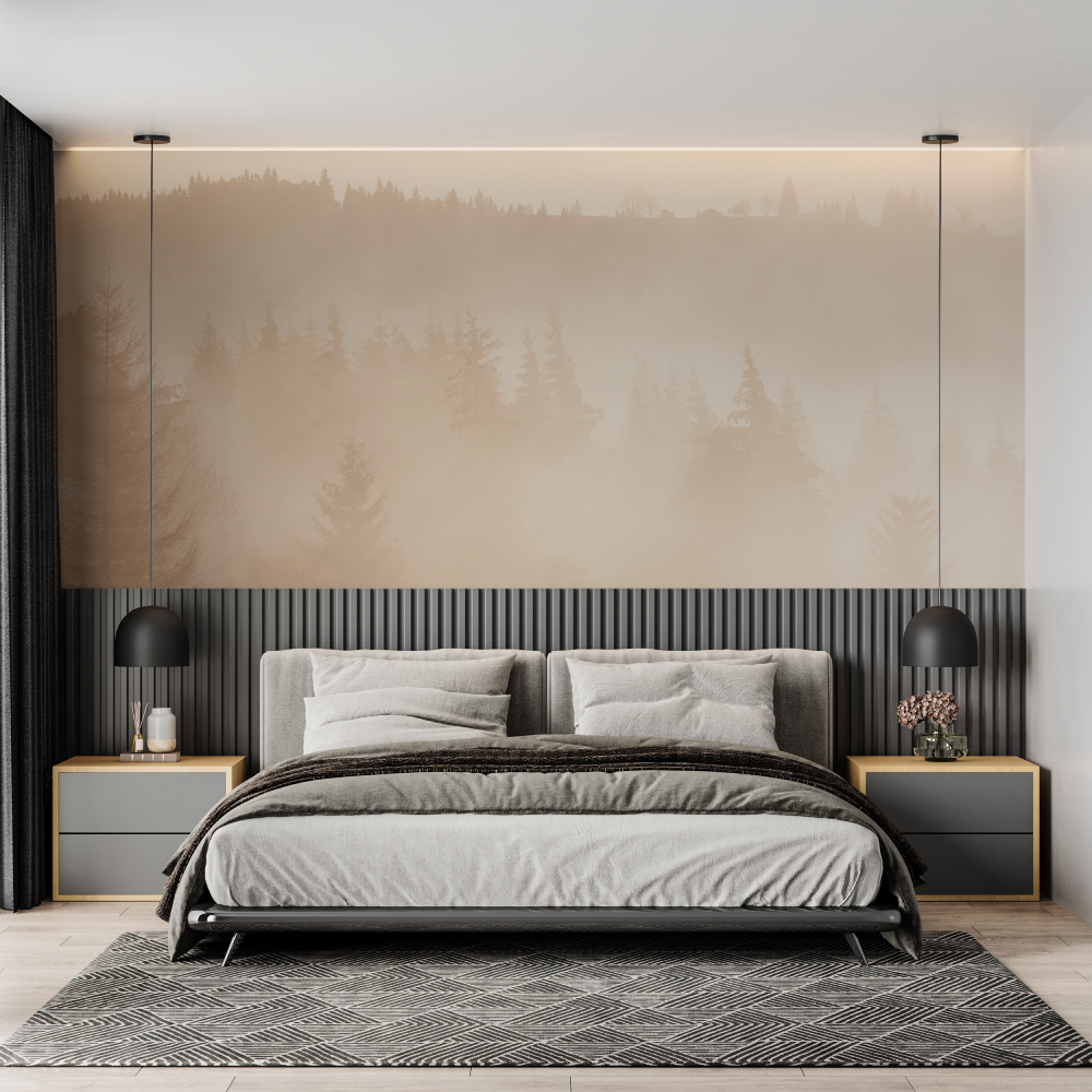 Cozy Misty Forest Wallpaper | Murals Wallpaper