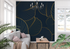 Navy Blue and Gold Bedroom Wallpaper | Murals Wallpaper