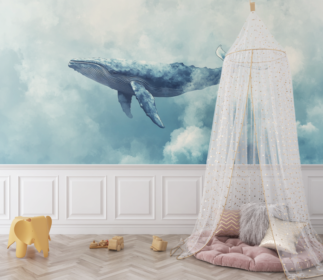 Cloud Sketch Marine Wallpaper | Murals Wallpaper