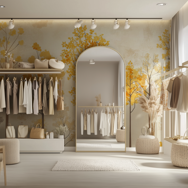 Yellow Tree Wallpaper | Murals Wallpaper
