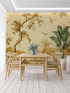 Vintage Yellow Toile Wallpaper | Murals Wallpaper