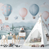 Hot Air Balloon and Fairy-Tale Landscapes Wallpaper | Murals Wallpaper