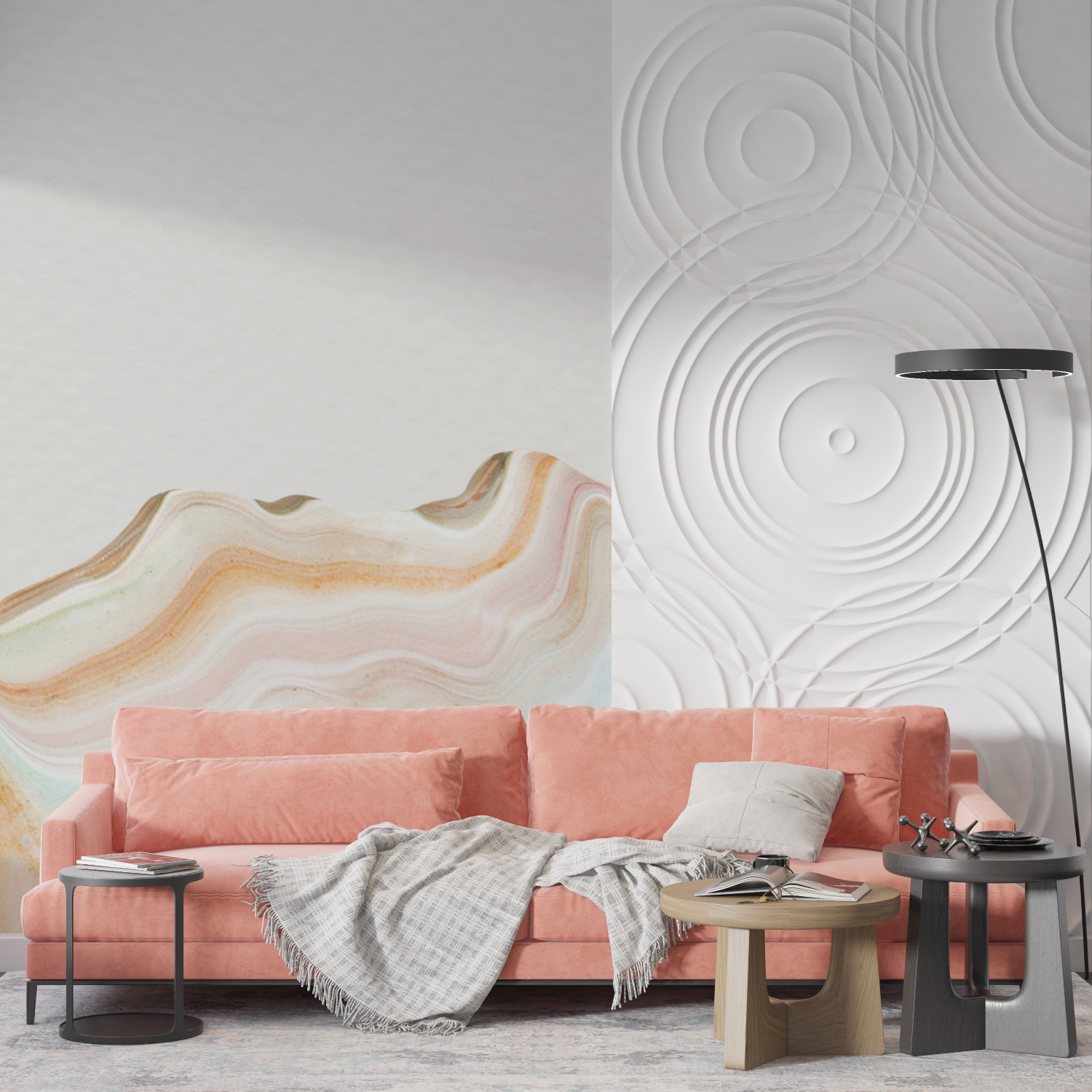 Watercolor Wallpaper for Bedroom | Murals Wallpaper