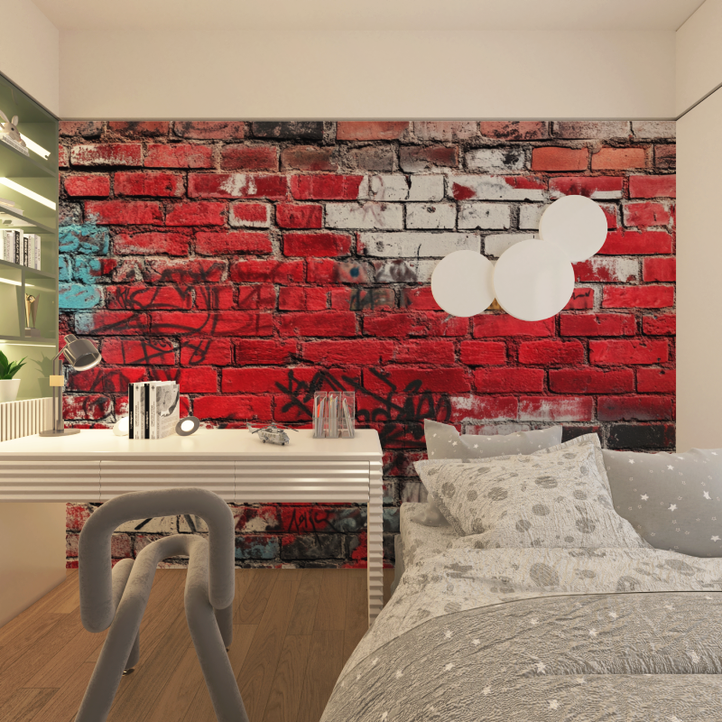 Trendy Brick Effect Wallpaper | Murals Wallpaper