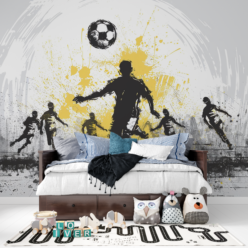 Boys' Soccer Bedroom Wallpaper | Murals Wallpaper