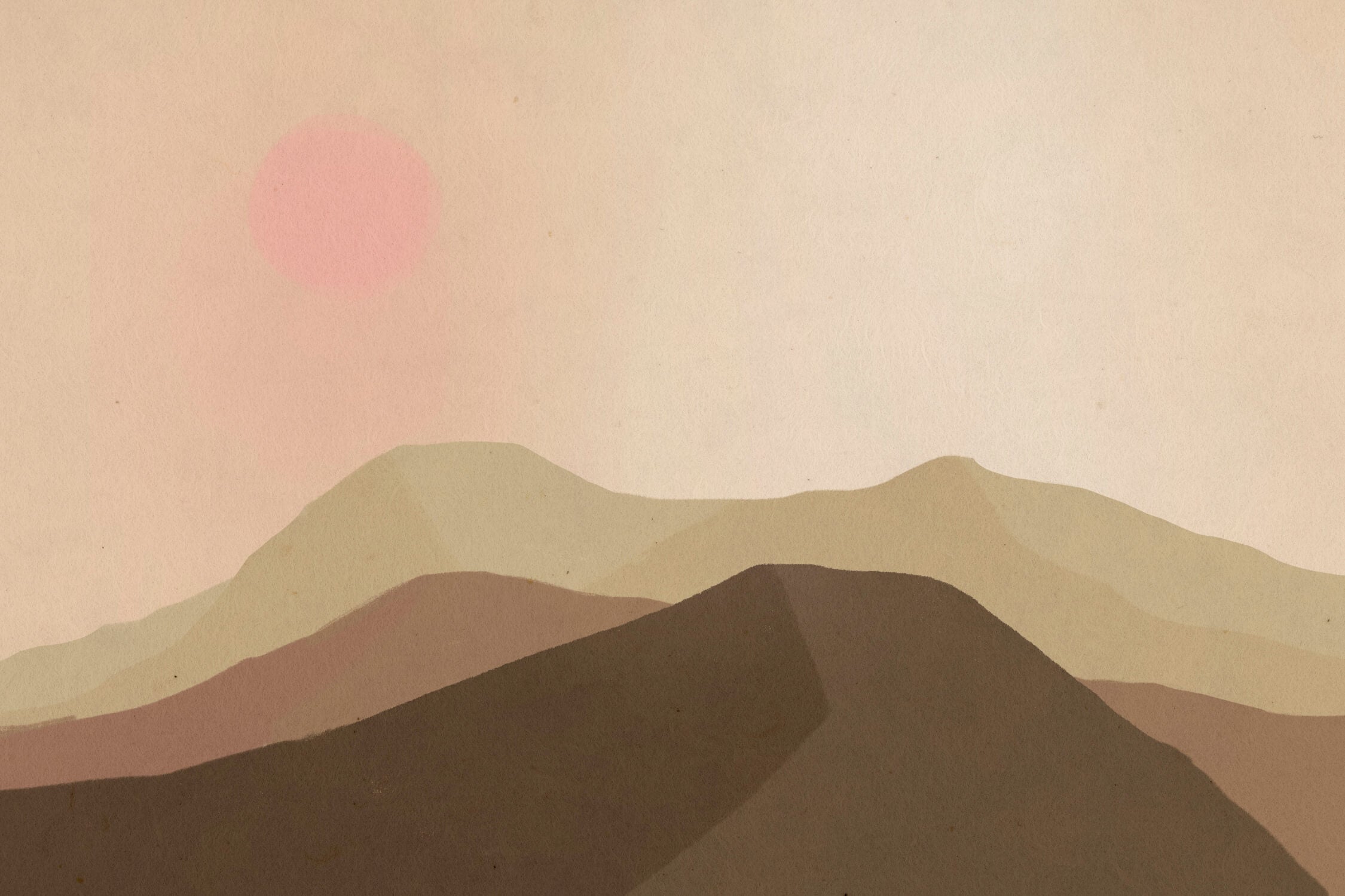 Beige Mountain Kids Wallpaper | Murals Wallpaper