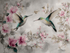 Vintage Birds and Flowers Mural Wallpaper