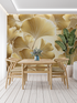 Gold Flower Wallpaper | Murals Wallpaper