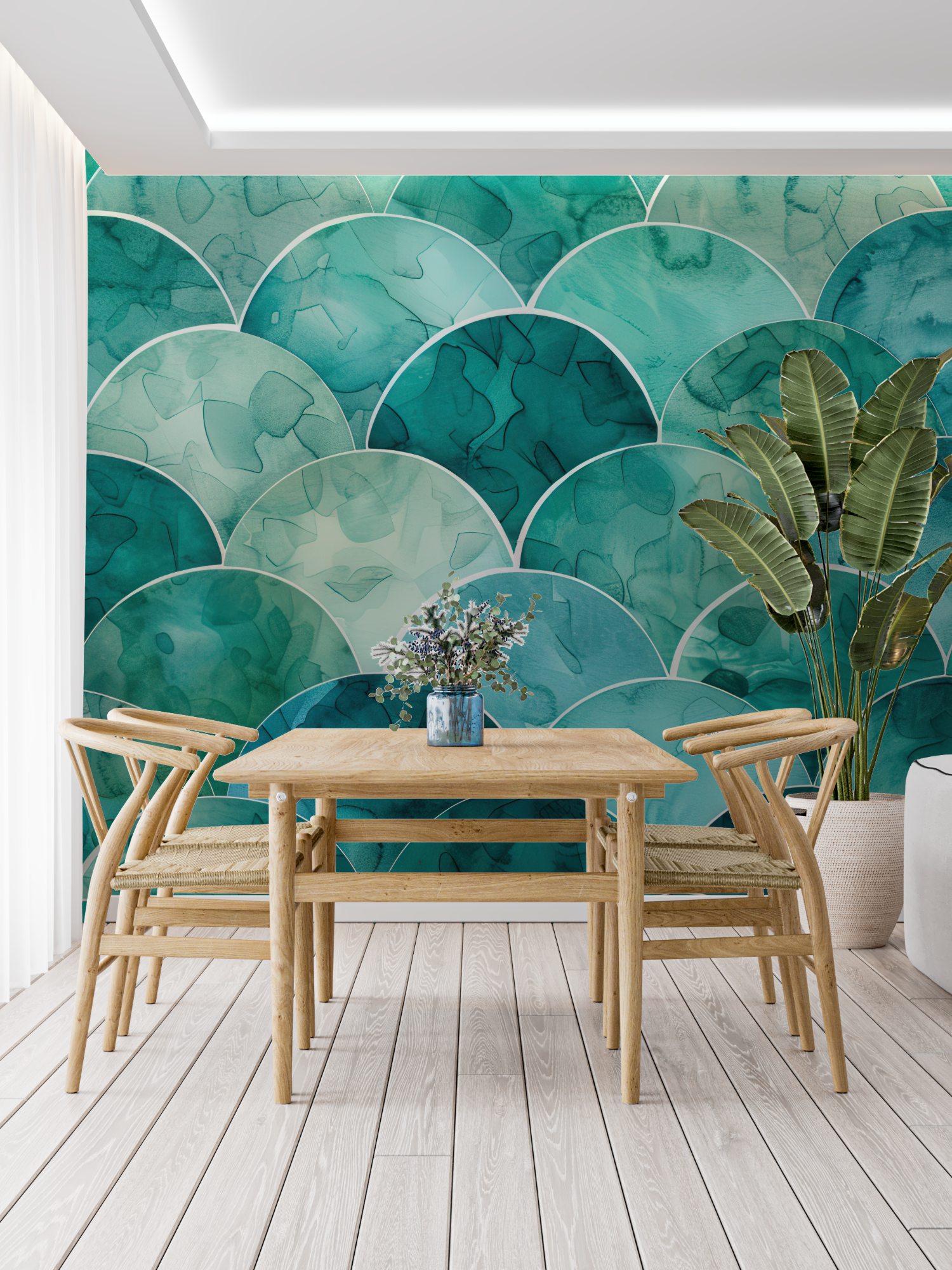 Duck Blue Non-Woven Wallpaper | Murals Wallpaper
