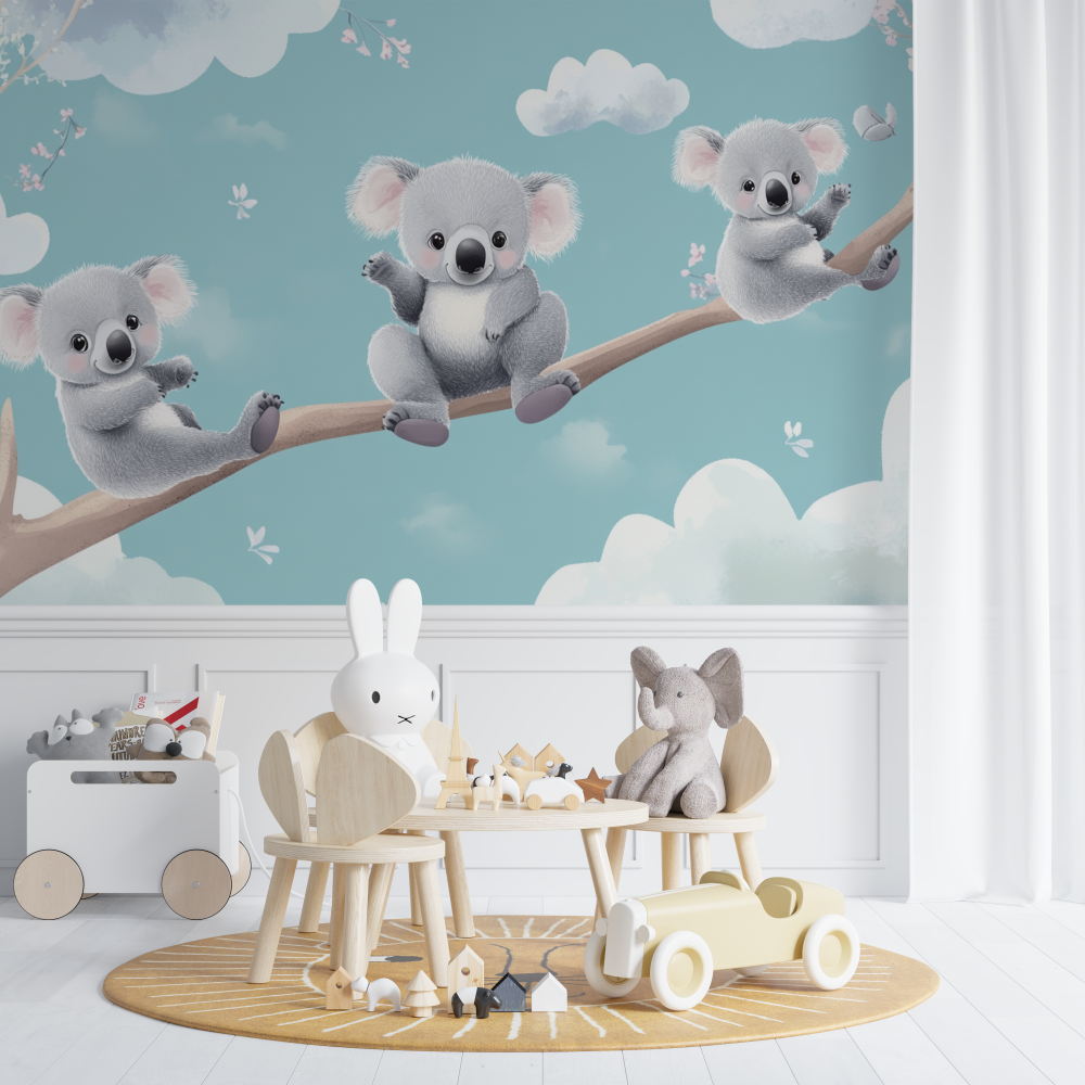 Pastel Sky Koala Wallpaper | Murals Wallpaper