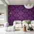 Baroque Purple Wallpaper | Murals Wallpaper