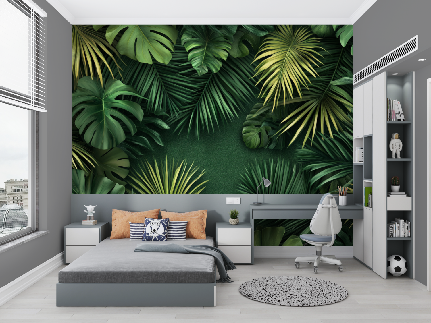 Tropical Plants Wallpaper for Kids | Murals Wallpaper