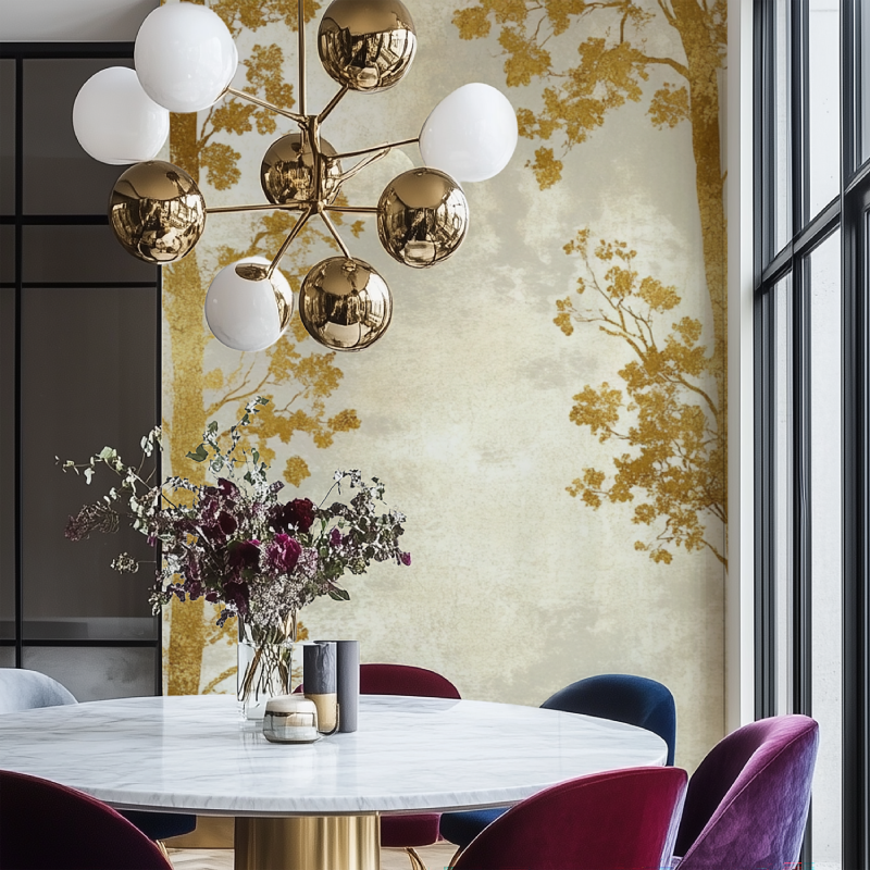 Salonliege aus Pappe in Arbre-Dore-Optik