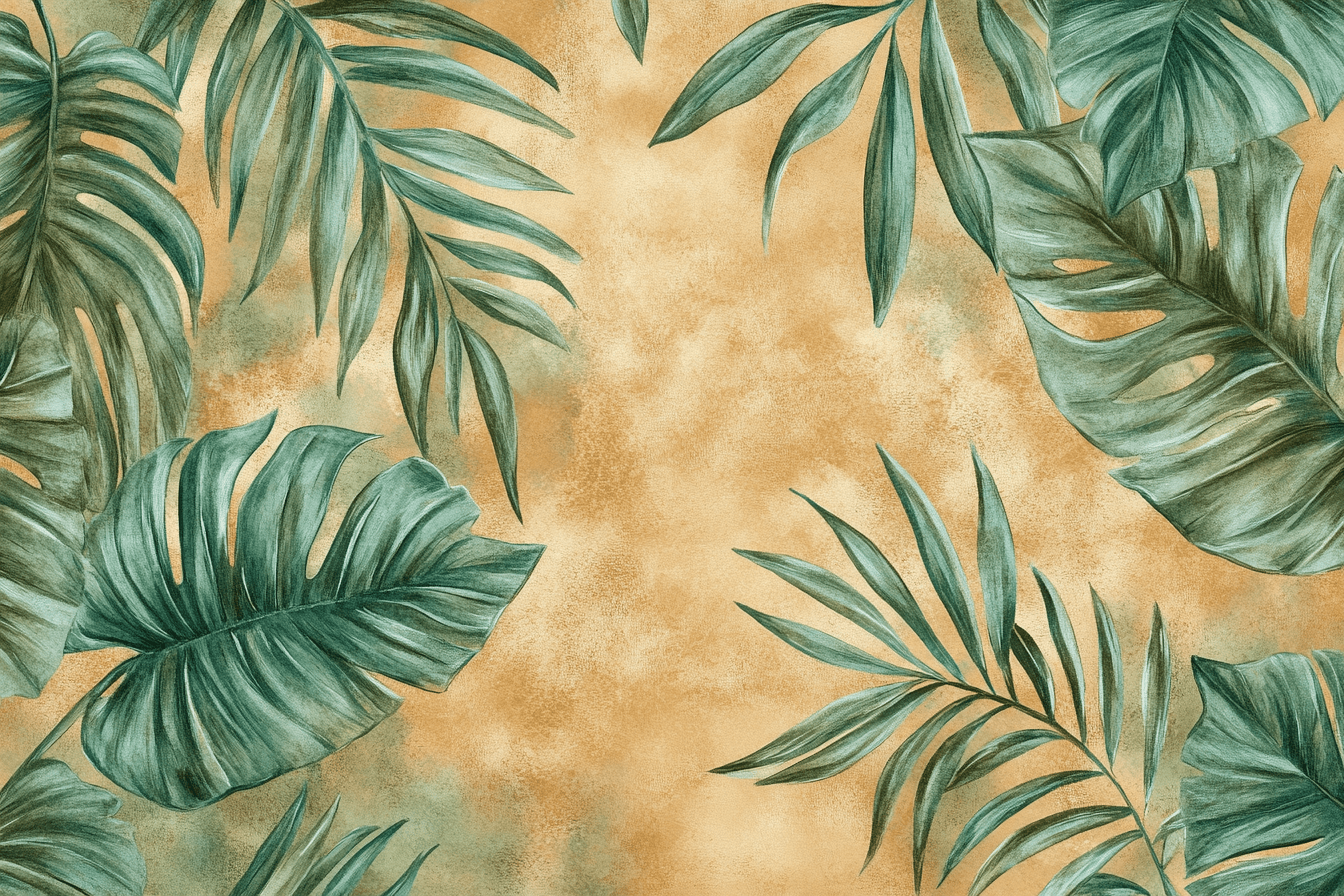Terracotta Botanical Wall Mural Wallpaper | Murals Wallpaper