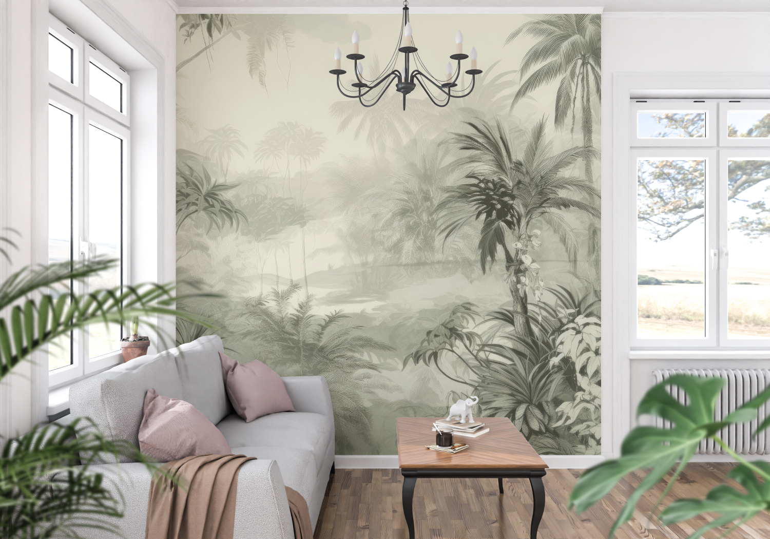 Trendy Green Wallpaper | Murals Wallpaper