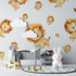 Lion Small Pattern Wallpaper | Murals Wallpaper