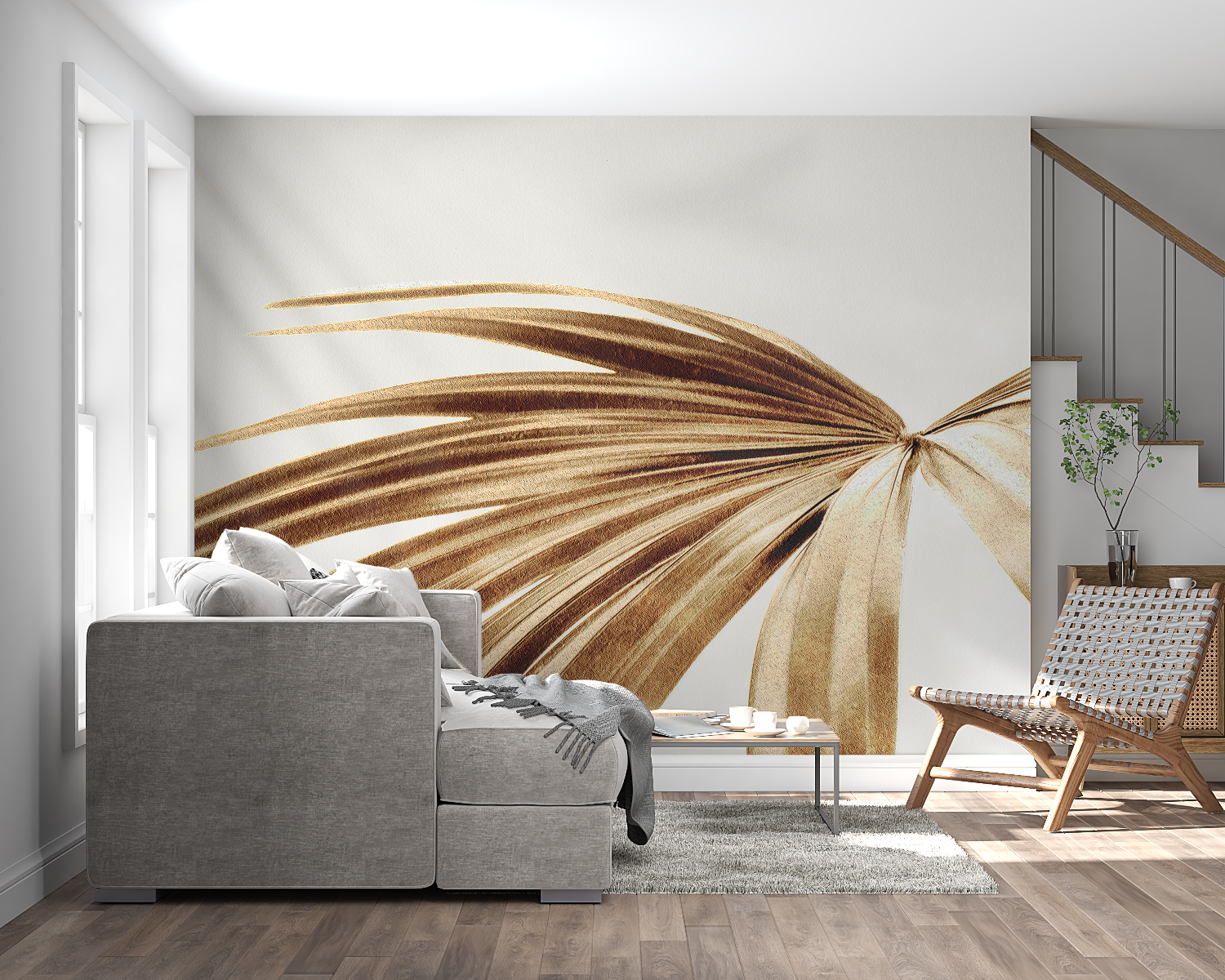 Beige and Gold Wallpaper | Murals Wallpaper