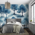 Blue and Gray Wallpaper | Murals Wallpaper
