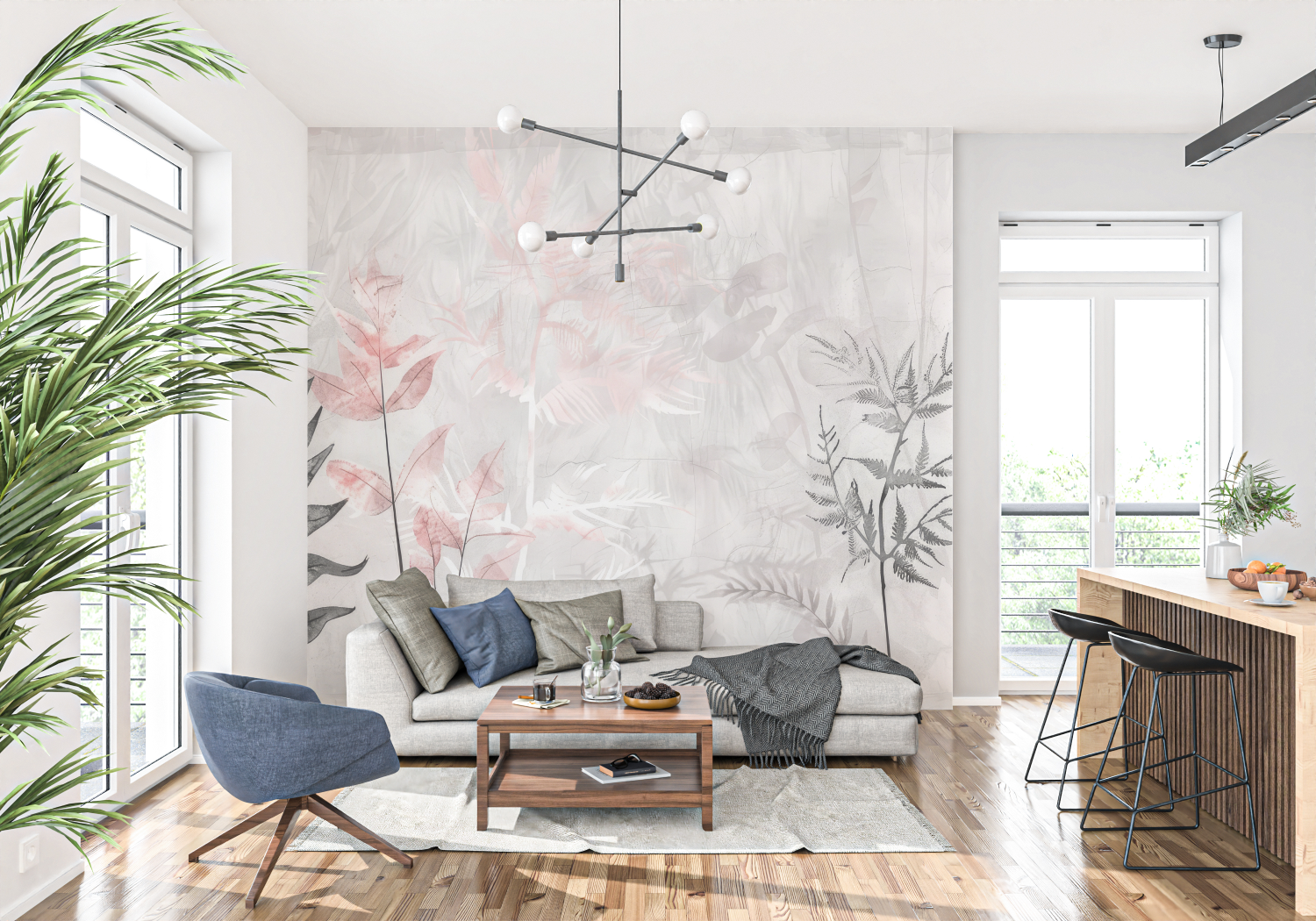 Papier Peint Gris Rose – Panorama-Tendenz