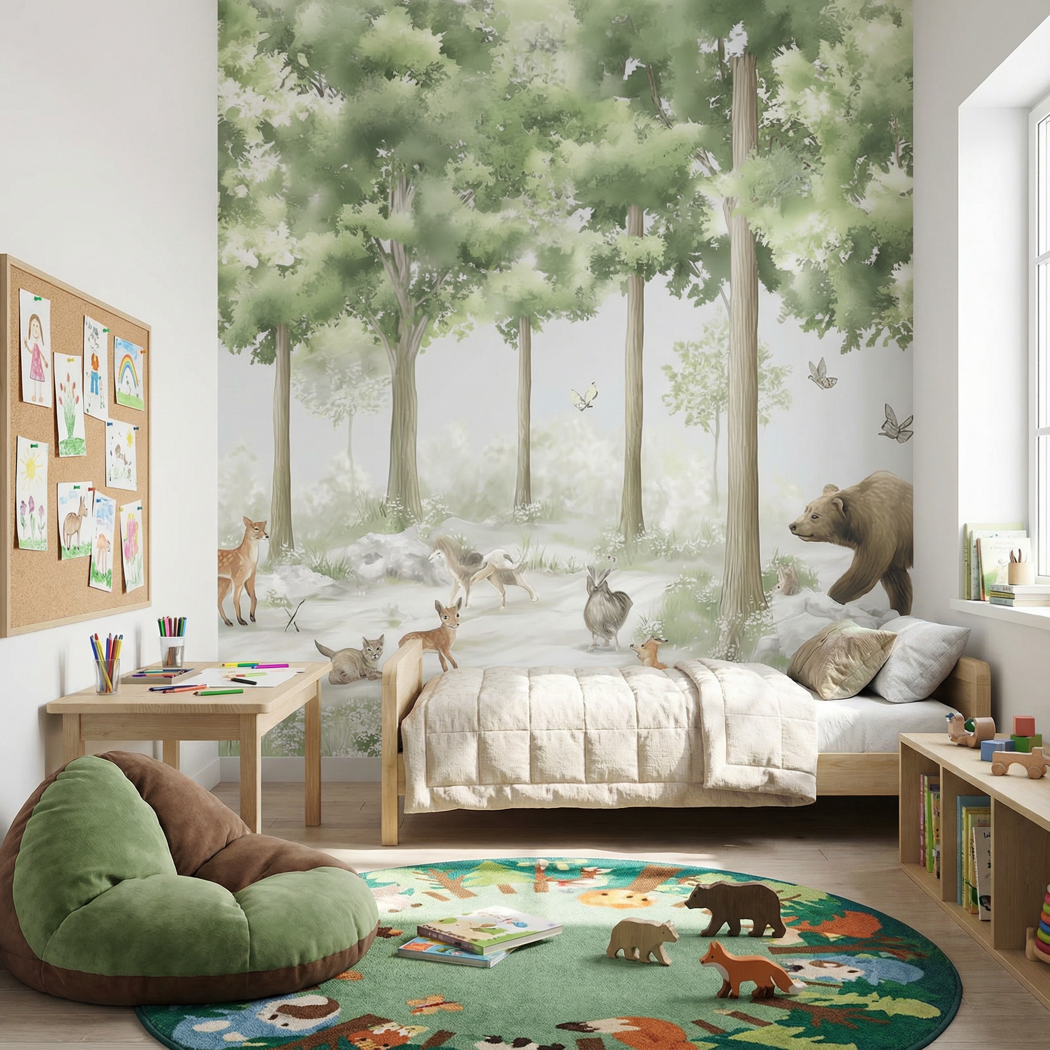 Woodland Friends Forest Mural Wallpaper
