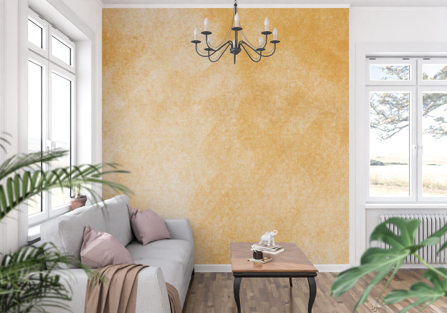Orange Ochre Wallpaper | Murals Wallpaper