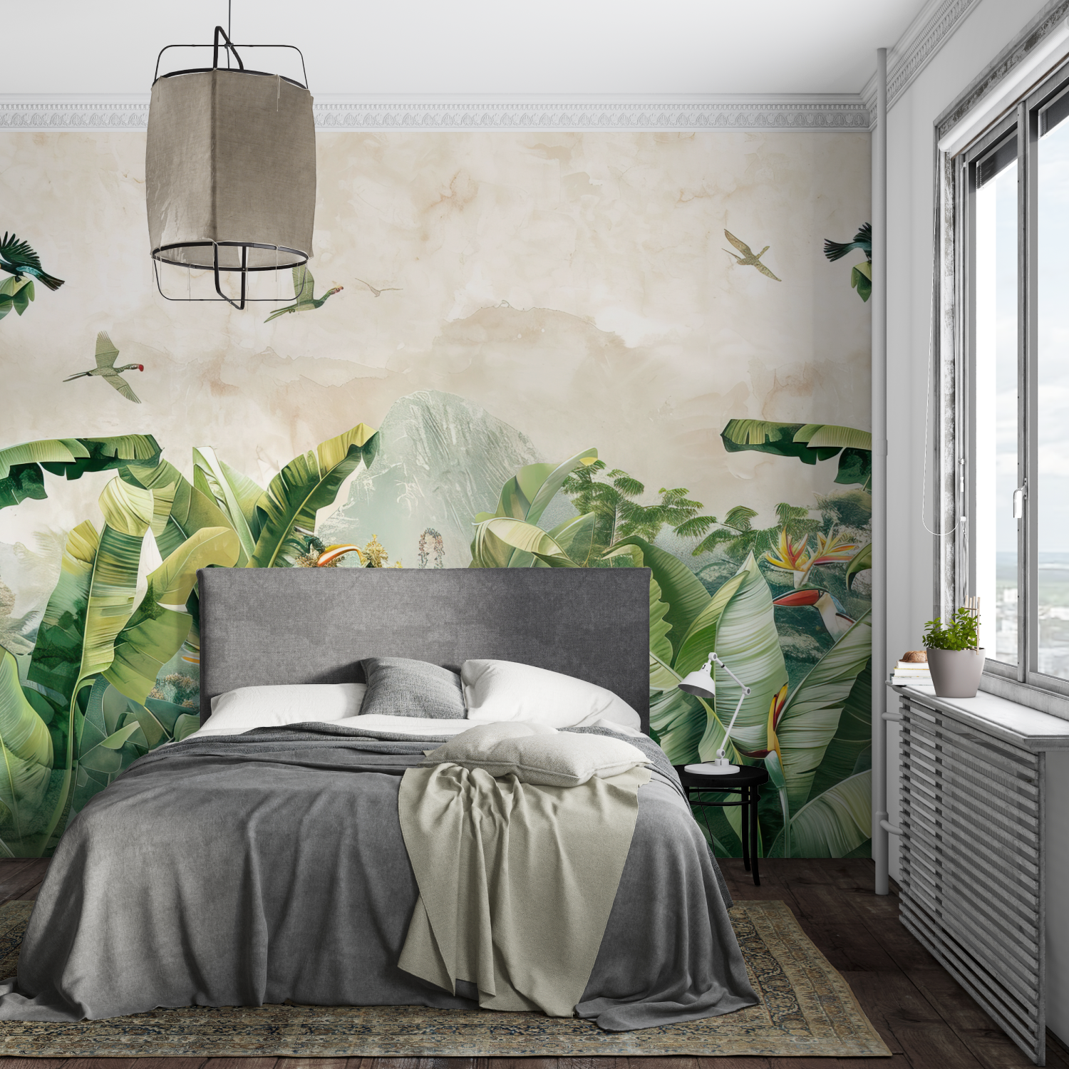 Watercolor Tropical Vibe Wallpaper | Murals Wallpaper