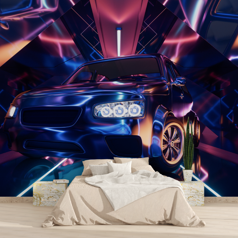 3D Tuning Car Wallpaper | Murals Wallpaper