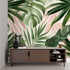 Green Pink Jungle Wallpaper | Murals Wallpaper