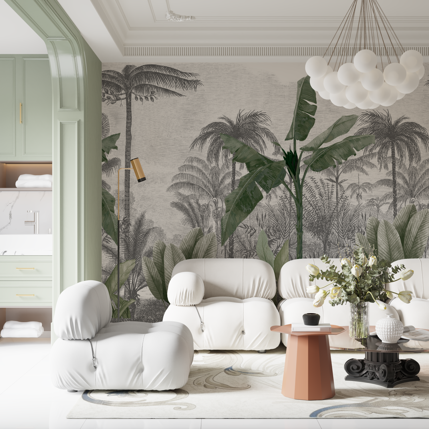 Green Mural Wallpaper | Murals Wallpaper