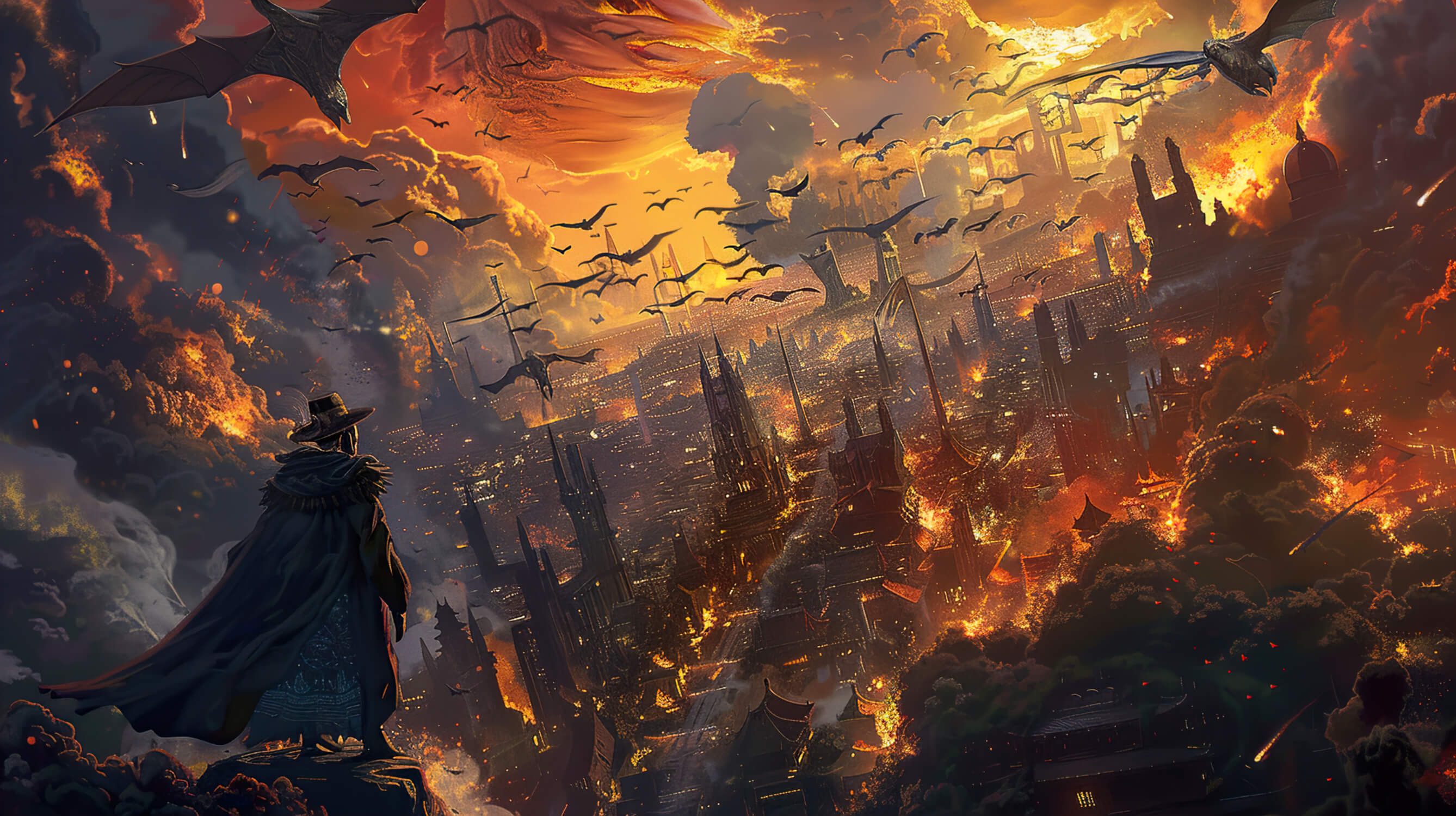 Anime Fire Kingdom Wallpaper | Murals Wallpaper