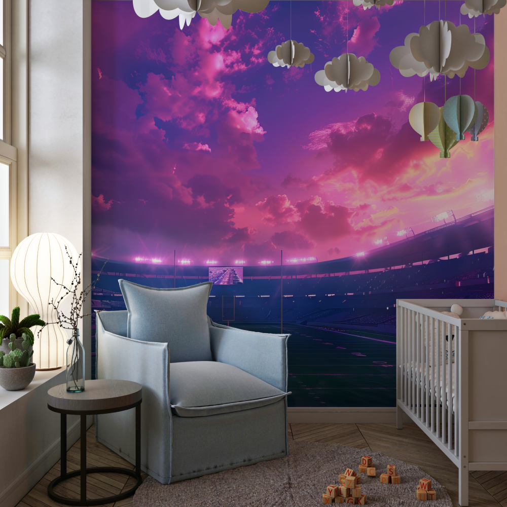 Girl's Soccer Stadium Wallpaper | Murals Wallpaper
