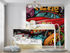 Vintage Car Graffiti Wallpaper | Murals Wallpaper