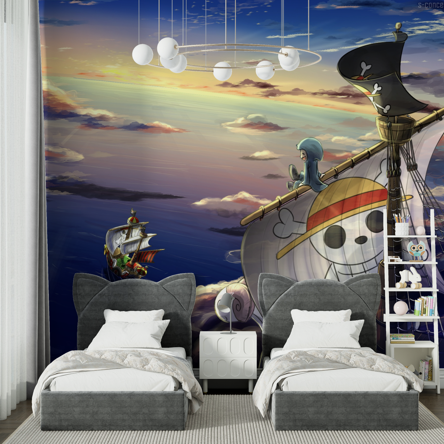 Papier Peint One Piece Pont Du Sunny - tapisserie spiderman