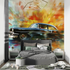 Vintage Car Explosion Wallpaper | Murals Wallpaper