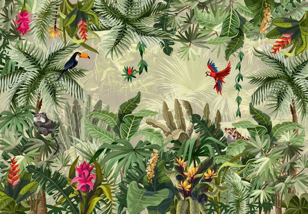 Mural Jungle Foliage Wallpaper