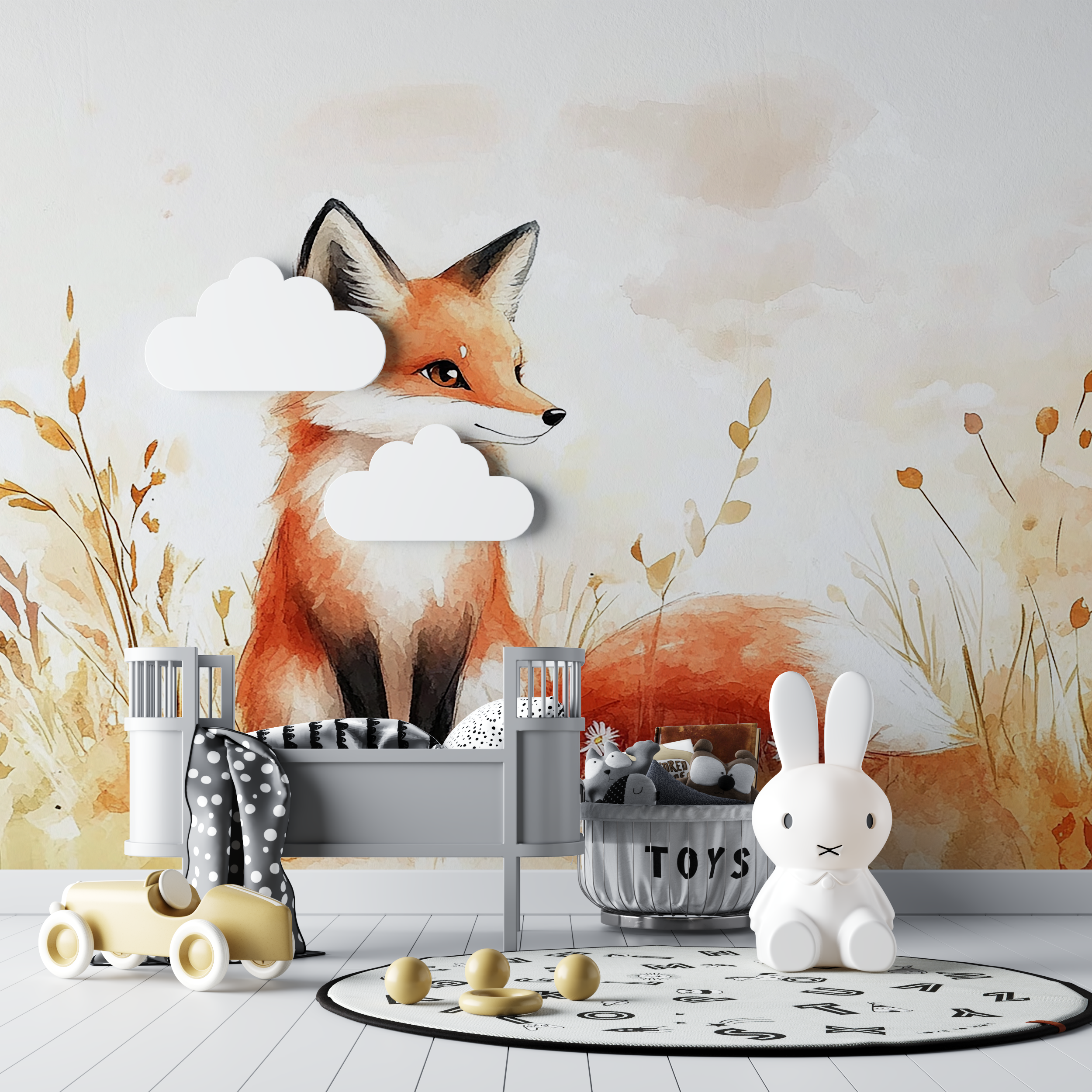 Fox Wallpaper for Baby Room | Murals Wallpaper