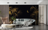 Black and Gold Palm Wallpaper | Murals Wallpaper