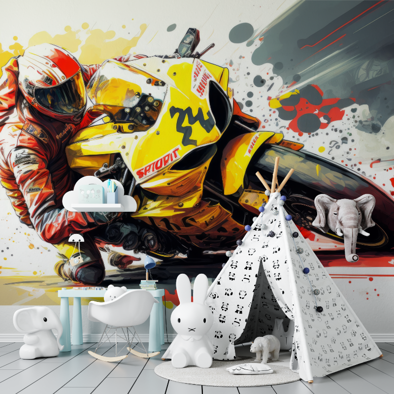 Moto GP Wall Mural Wallpaper | Murals Wallpaper