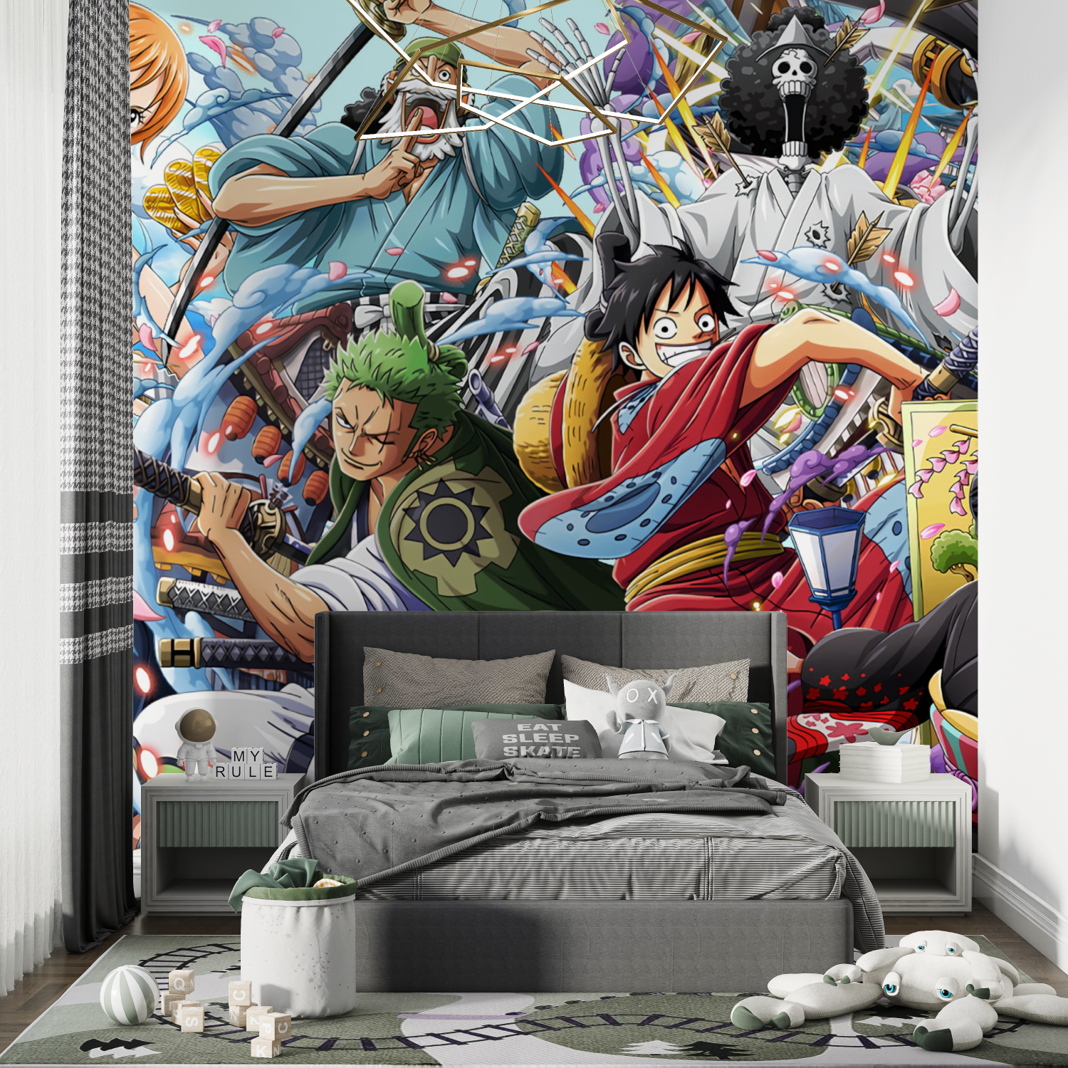 One Piece Mural Wallpaper for Kids