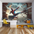 Tapeten Spiderman 3D – beleuchtetes Schlafzimmer