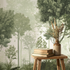 Misty Birch Forest Nature Mural Wallpaper