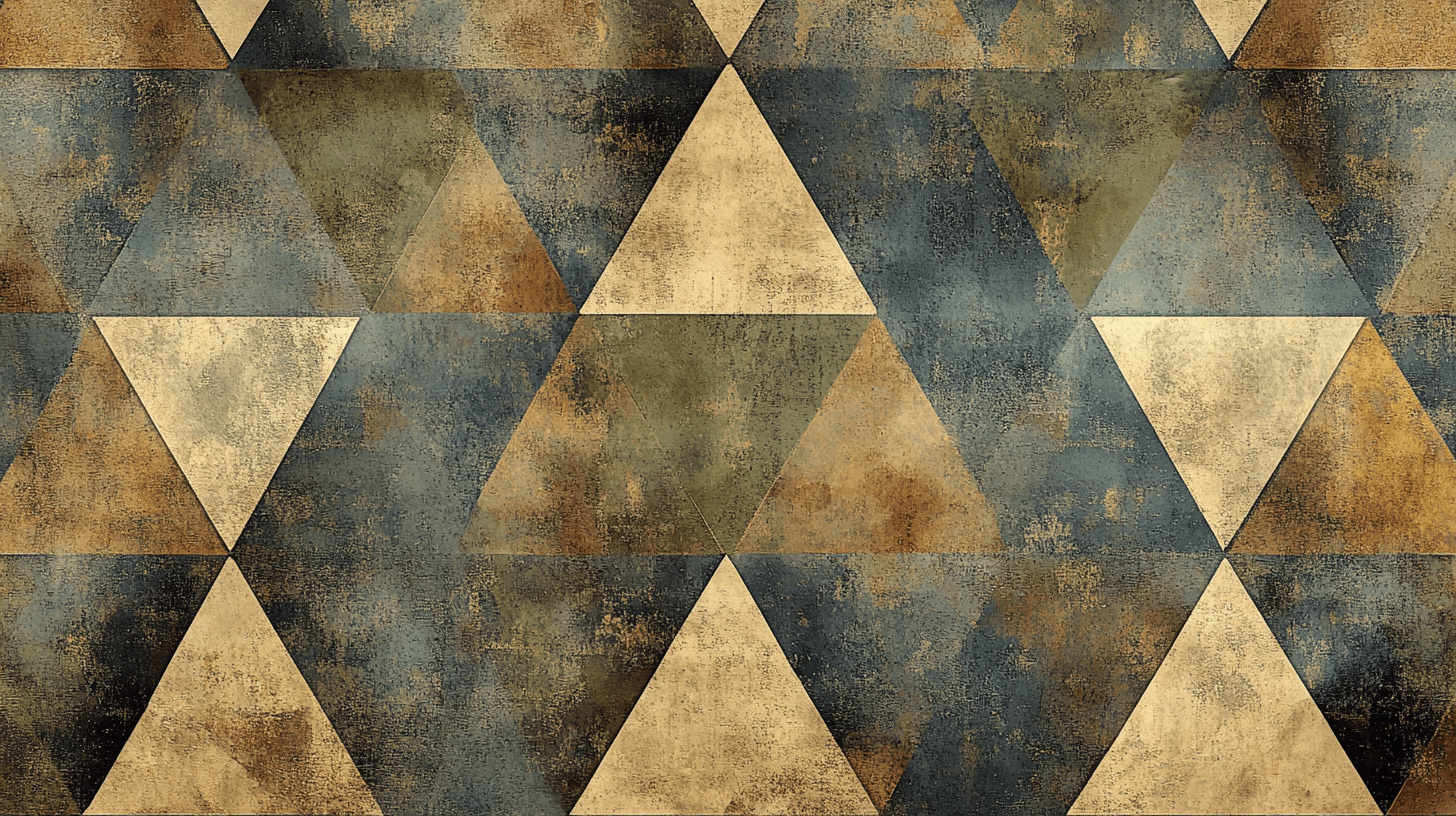 Vintage 3D Triangle Wallpaper | Murals Wallpaper