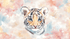Tiger and Pastel Colors Wallpaper | Murals Wallpaper