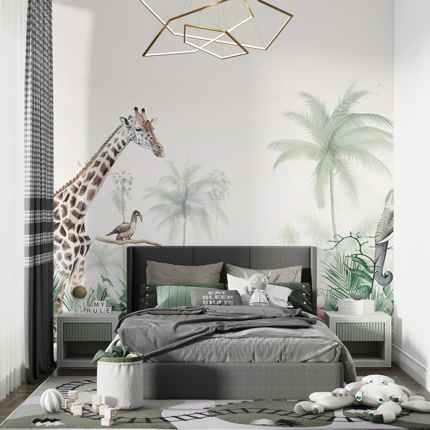 Modernes Tapeten-Chambre Ado – Chambre Petit