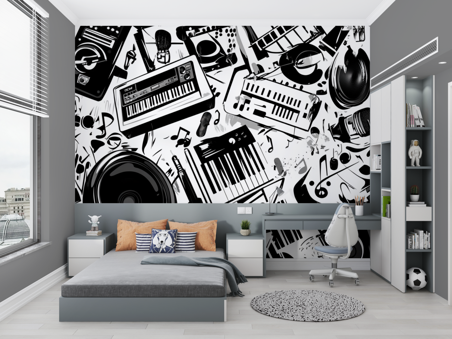 Black Free Style Wallpaper | Murals Wallpaper