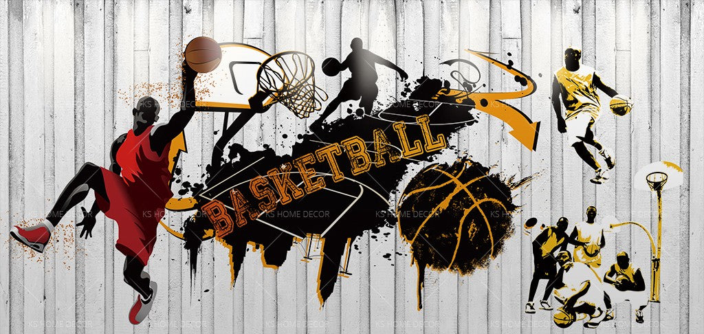 Basketball Bedroom Decor | Murals Wallpaper
