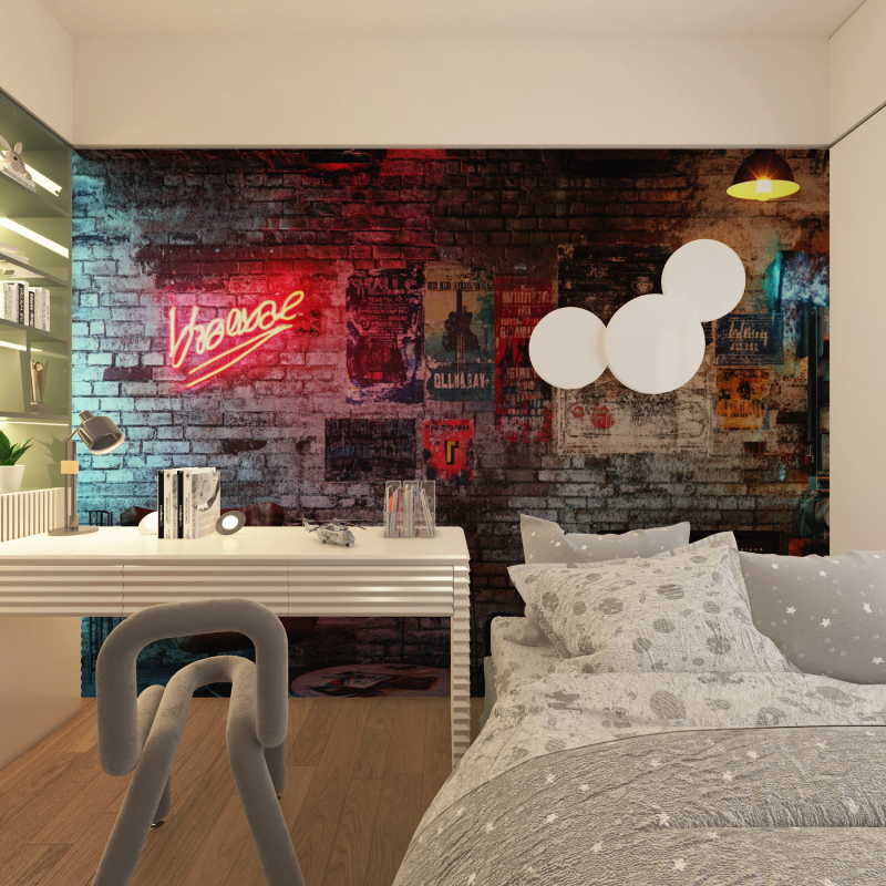 Brick and Music Wallpaper | Murals Wallpaper
