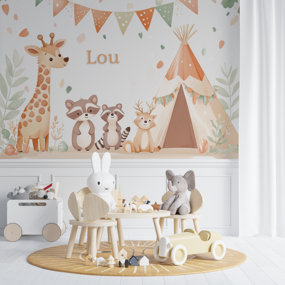 Tipi Animal Name Wallpaper | Murals Wallpaper